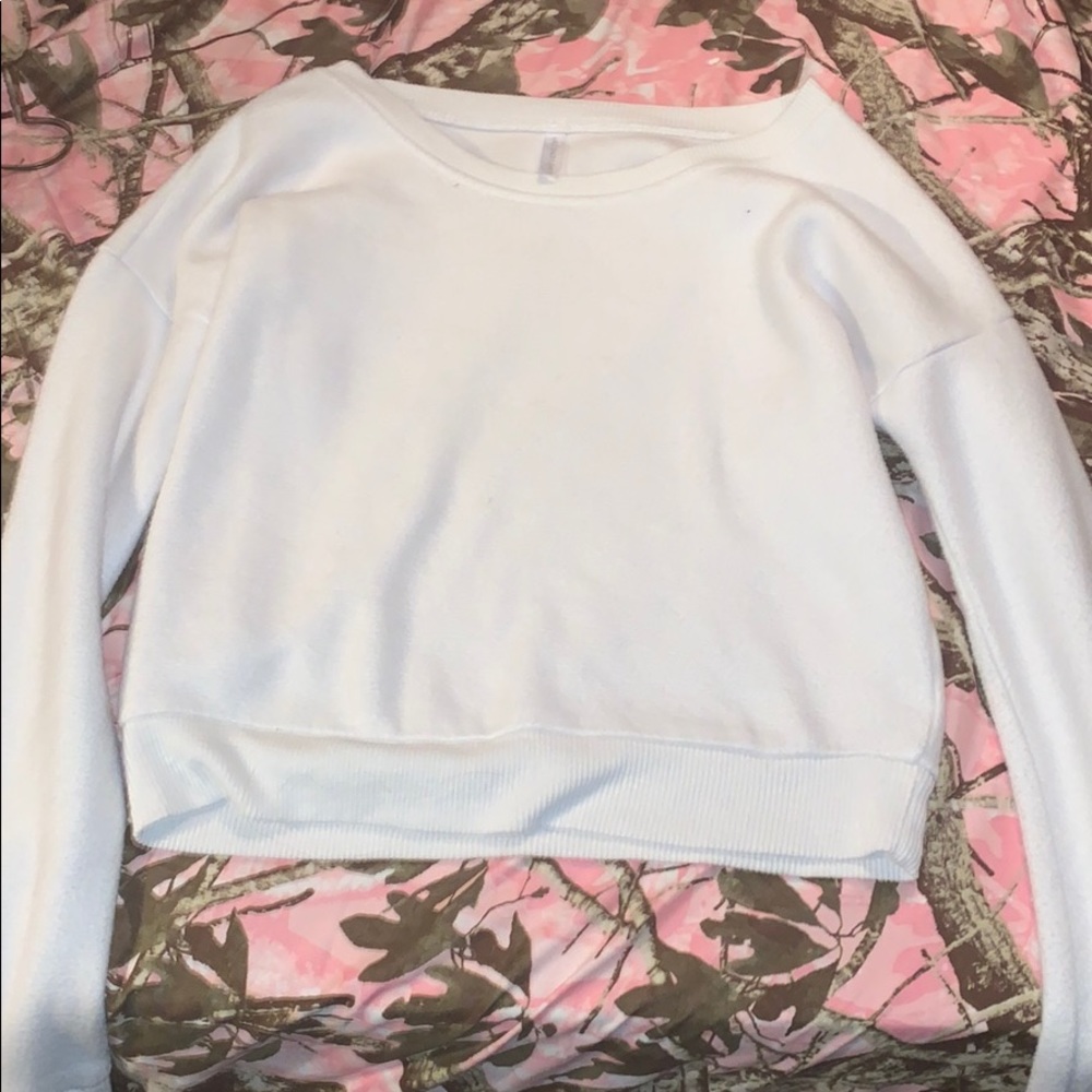 Live Love Dream Fuzzy Cropped Sweater